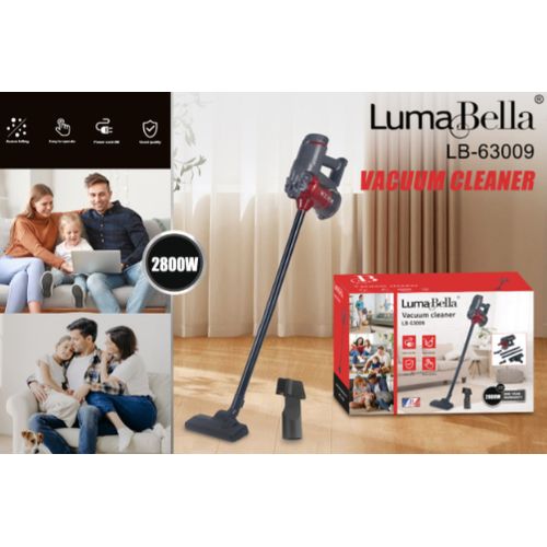 Luma Bella Cordless Portable Vacuum LB-63009 - 2800W - Red Color - Upright or Handheld