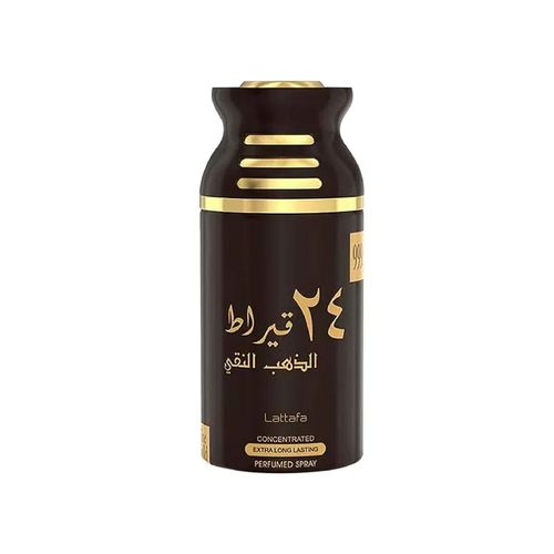 Lattafa 24 Karat Pure Gold Spray Long Lasting Super Concentrated Fragrance by Lattafa 250ml