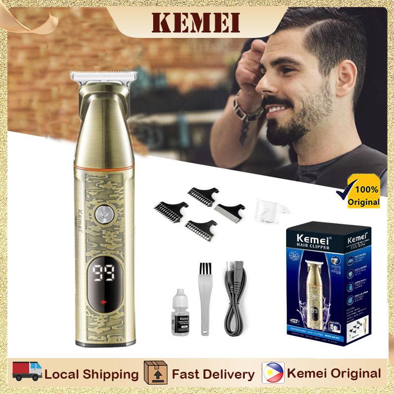 KM-865 - Professional Electric Hair Clipper for Men Rechargeable - Multi-Head - Comfortable Design