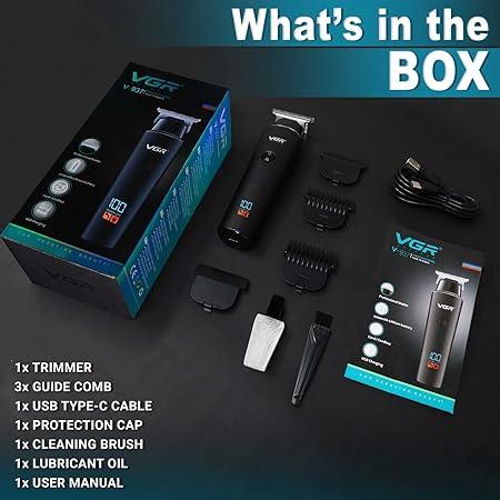 Hair and Beard Trimmer for Men in Black VGR V-937 — image 2