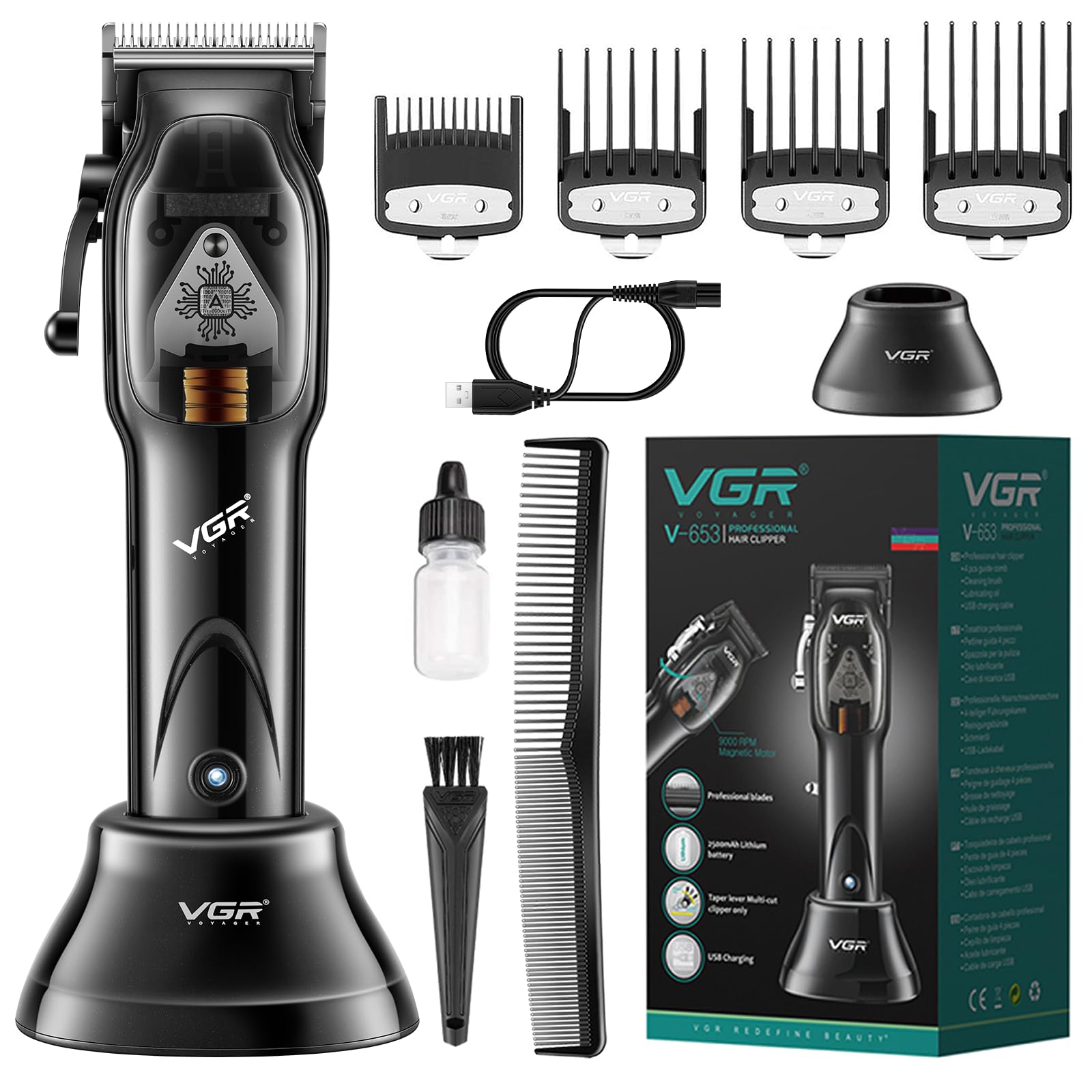 VGR V-269 - Professional electric hair clipper. Rechargeable for men — image 2