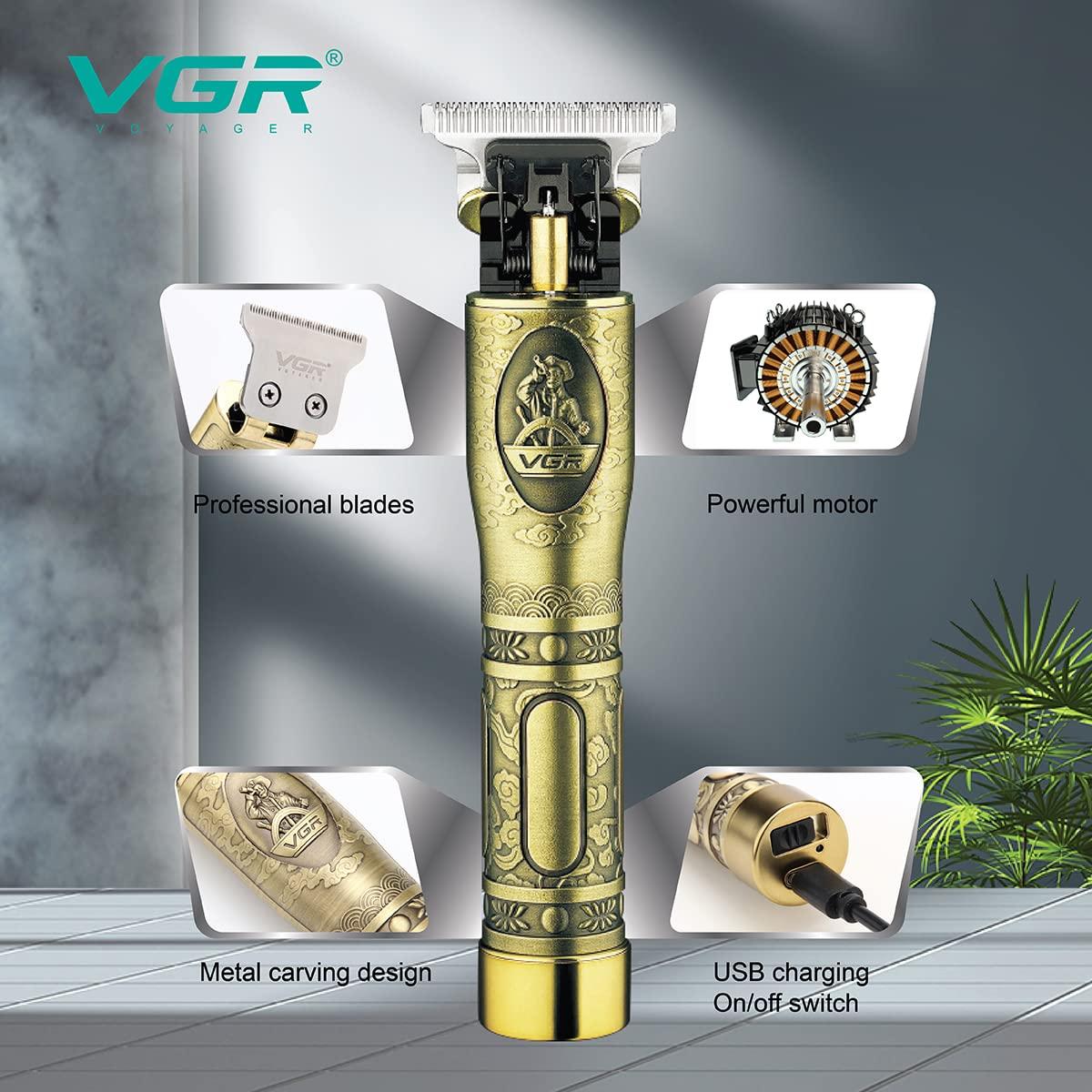 Professional hair clipper with drawing and defining blades for men from VGR V-081 — image 2