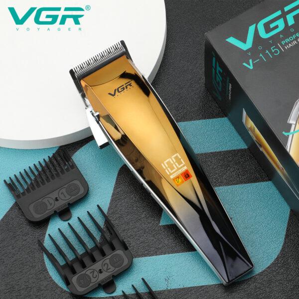 VGR V-115 Hair Clipper, LED Display, 2000mAh Battery for 200 Minutes of Operation, IPX4 Water-Resistant — image 2
