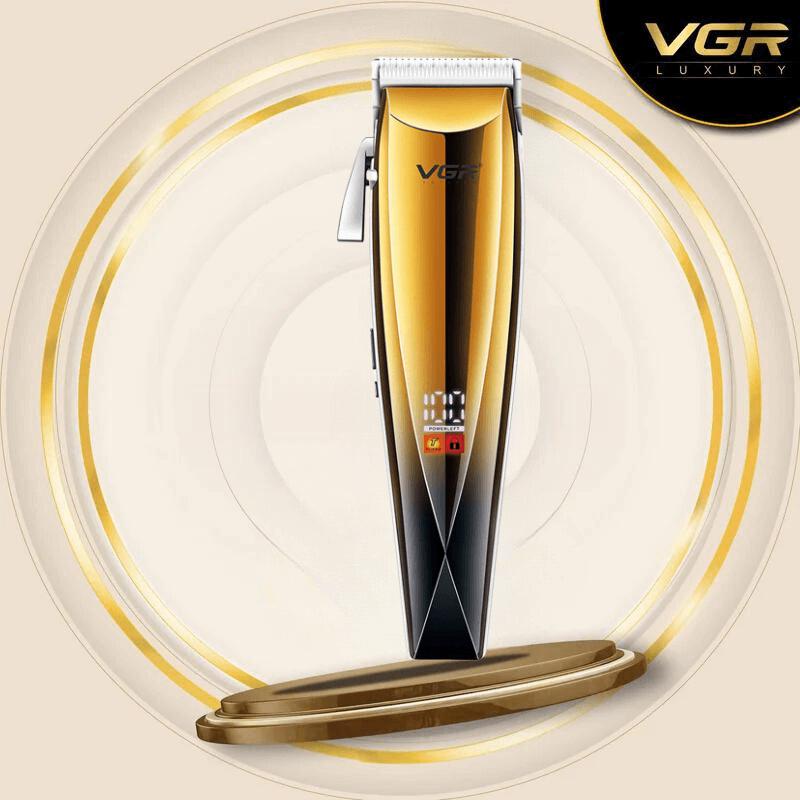 VGR V-115 Hair Clipper, LED Display, 2000mAh Battery for 200 Minutes of Operation, IPX4 Water-Resistant