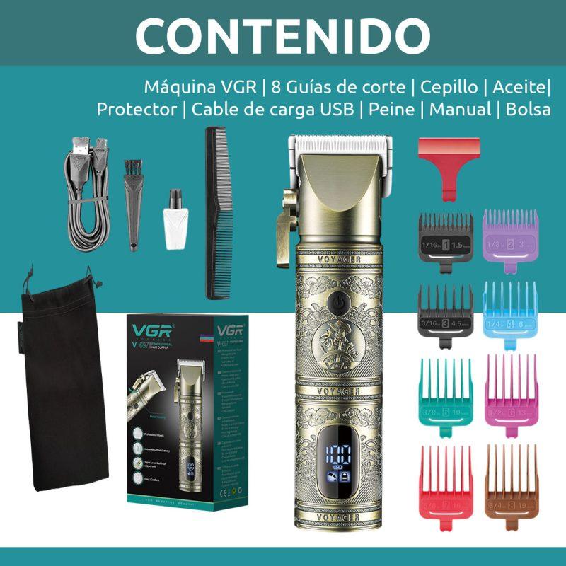 V-697 - Professional electric hair clipper for men from VGR, rechargeable, 2000mAh battery, 200 minutes operating time — image 2