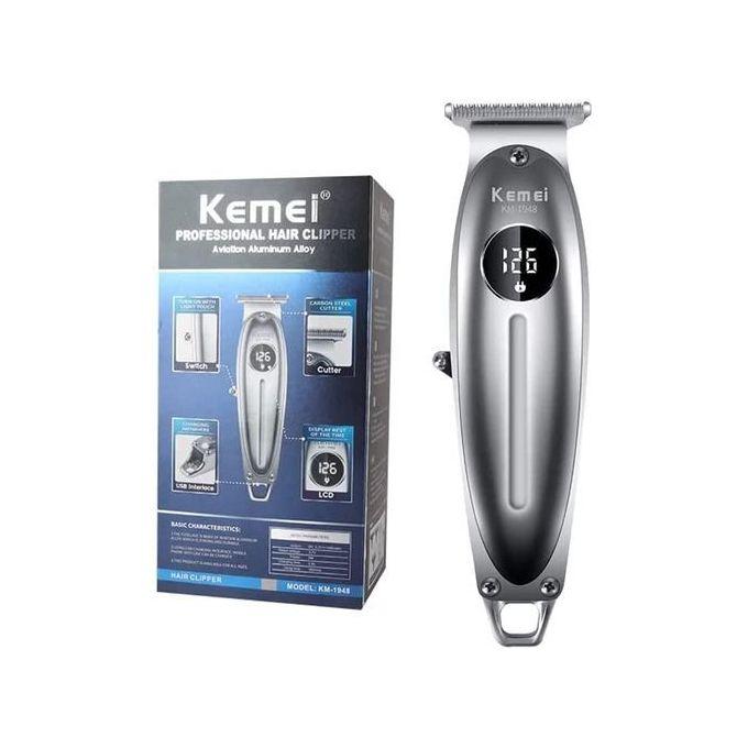 Km-1948 professional electric hair clipper for men - rechargeable, multi-comb, stainless steel blades — image 5