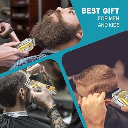 V-181 - Professional electric hair clipper for men, rechargeable from VGR - Golden — image 5