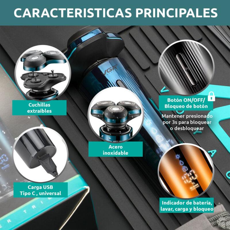 V-311 - Professional electric hair clipper and smoothing machine for men, rechargeable from VGR — image 3