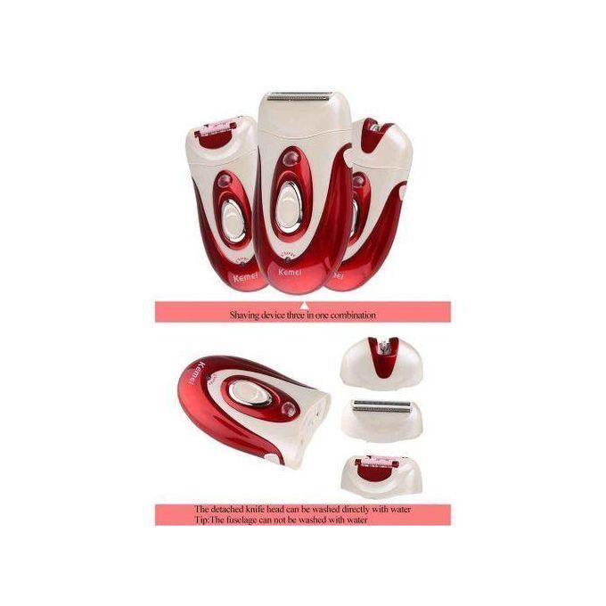 Kemei KM-1888 hair removal machine - 3 in 1 for women - rechargeable - two speeds - professional hair removal tool — image 2