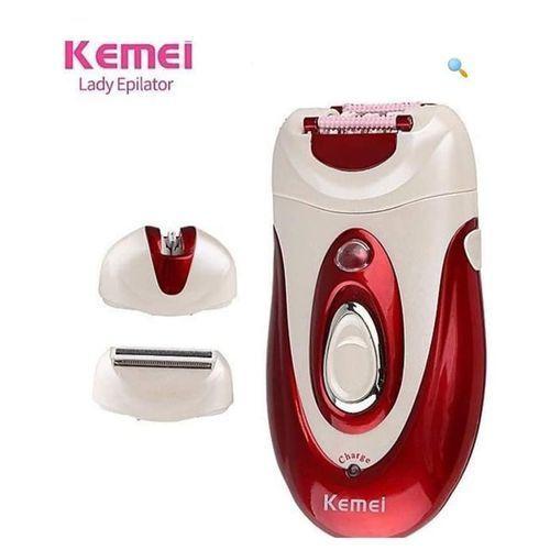 Kemei KM-1888 hair removal machine - 3 in 1 for women - rechargeable - two speeds - professional hair removal tool