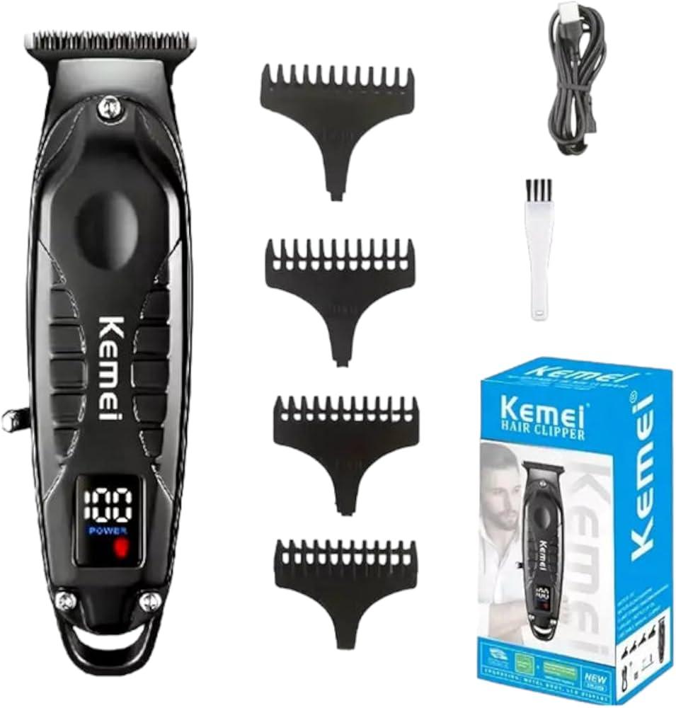 Km-2288 Professional electric hair clipper for men - Rechargeable - multi-head - Comfortable design — image 5