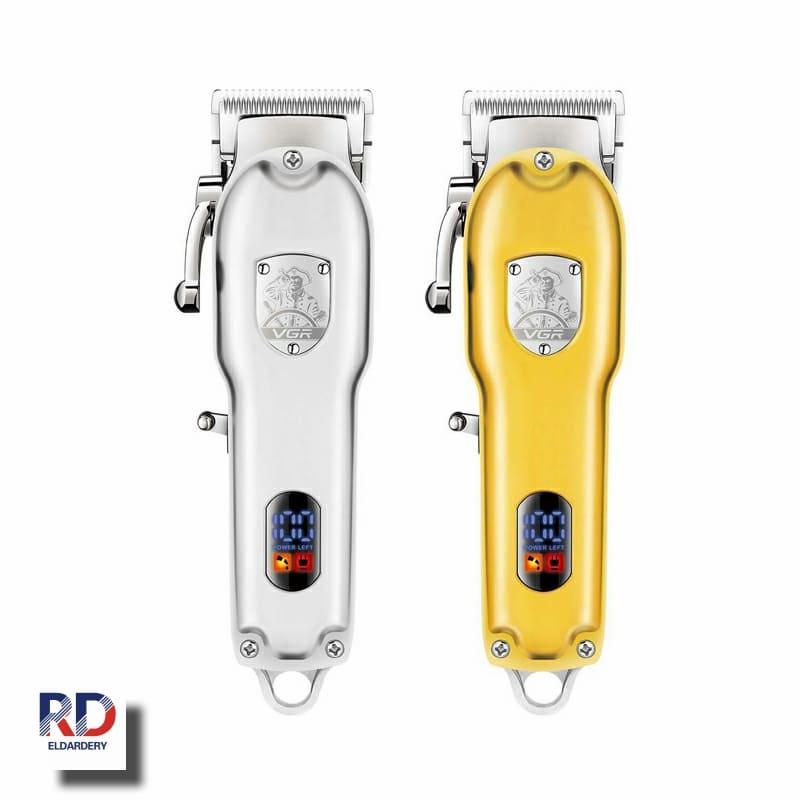V-652 - Professional electric hair clipper for men from VGR, rechargeable, golden color, with ceramic blades — image 3