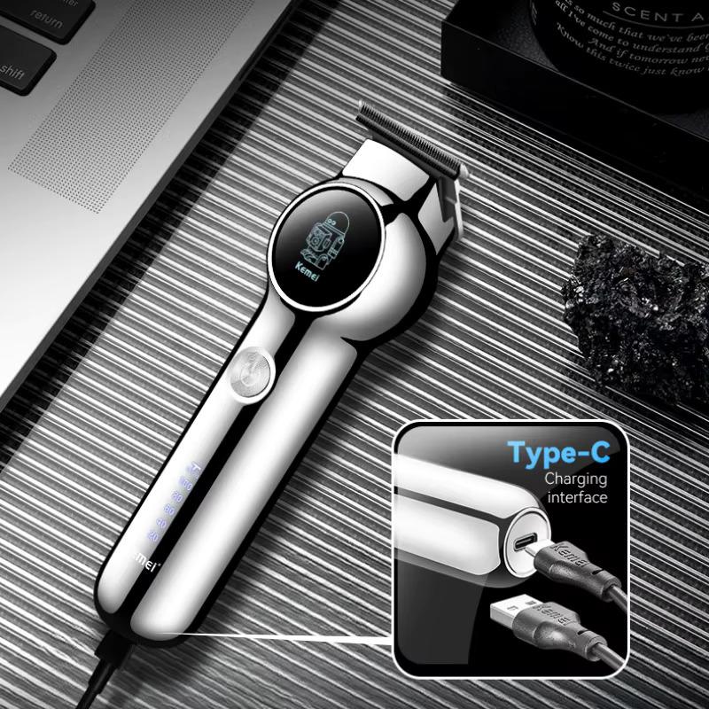 KM-1851 Professional electric hair clipper for men - Rechargeable - Multi-speed - Stainless steel blades — image 2