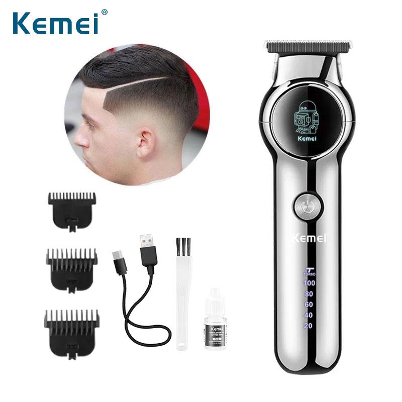 KM-1851 Professional electric hair clipper for men - Rechargeable - Multi-speed - Stainless steel blades — image 4