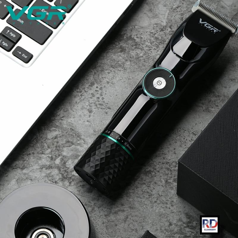 V-256 - Professional rechargeable electric hair clipper for men from VGR - Black - 6 cutting combs — image 4