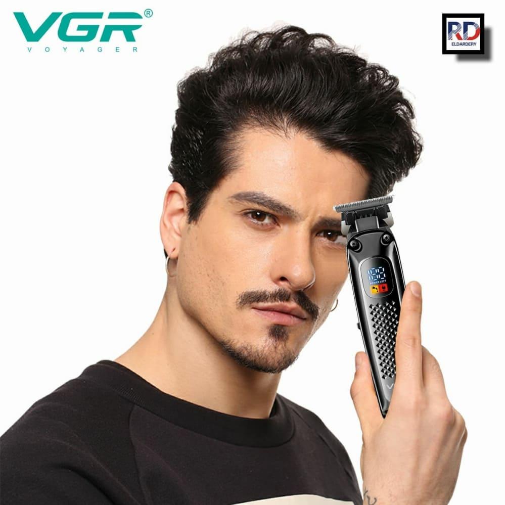 V-972 - Professional Electric Hair Clipper for Men, Rechargeable, LED Display, Ceramic Metal Blade — image 4