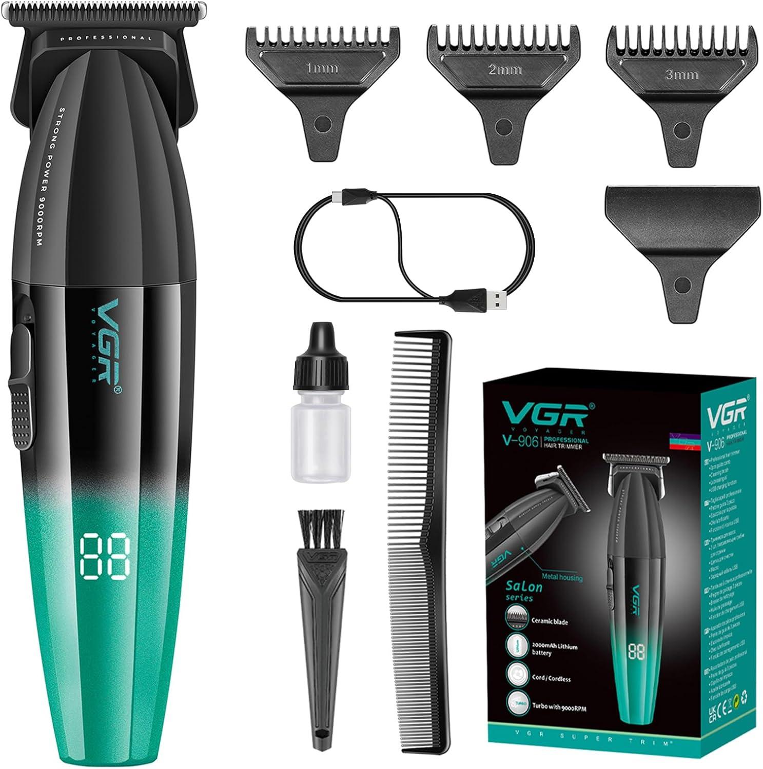 V-906 Professional Electric Hair Clipper for Men by VGR - DLC Blades, Fast USB-C Charging, 2000 mAh Lithium Ion Battery — image 5