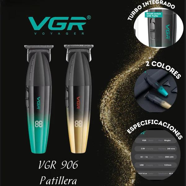 V-906 Professional Electric Hair Clipper for Men by VGR - DLC Blades, Fast USB-C Charging, 2000 mAh Lithium Ion Battery
