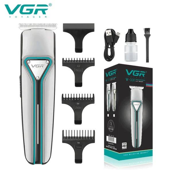 V-008 Professional Electric Hair Clipper for Men by VGR - Rechargeable via USB — image 2