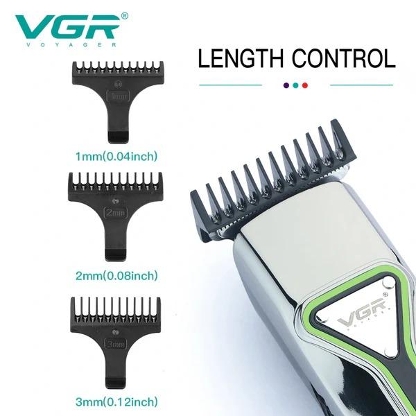 V-008 Professional Electric Hair Clipper for Men by VGR - Rechargeable via USB — image 5
