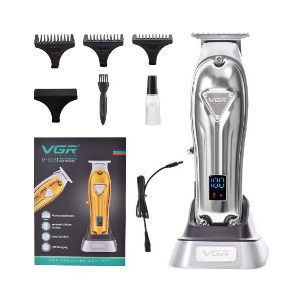 V-908 - Professional Electric Hair Clipper for Men Rechargeable by VGR - LED Display - Wet and Dry Cutting — image 4
