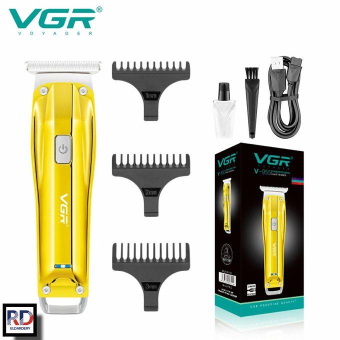 V-955 - Professional Electric Hair Clipper for Men by VGR, Stainless Steel Blades, Rechargeable, 3 Combs, Gold — image 2