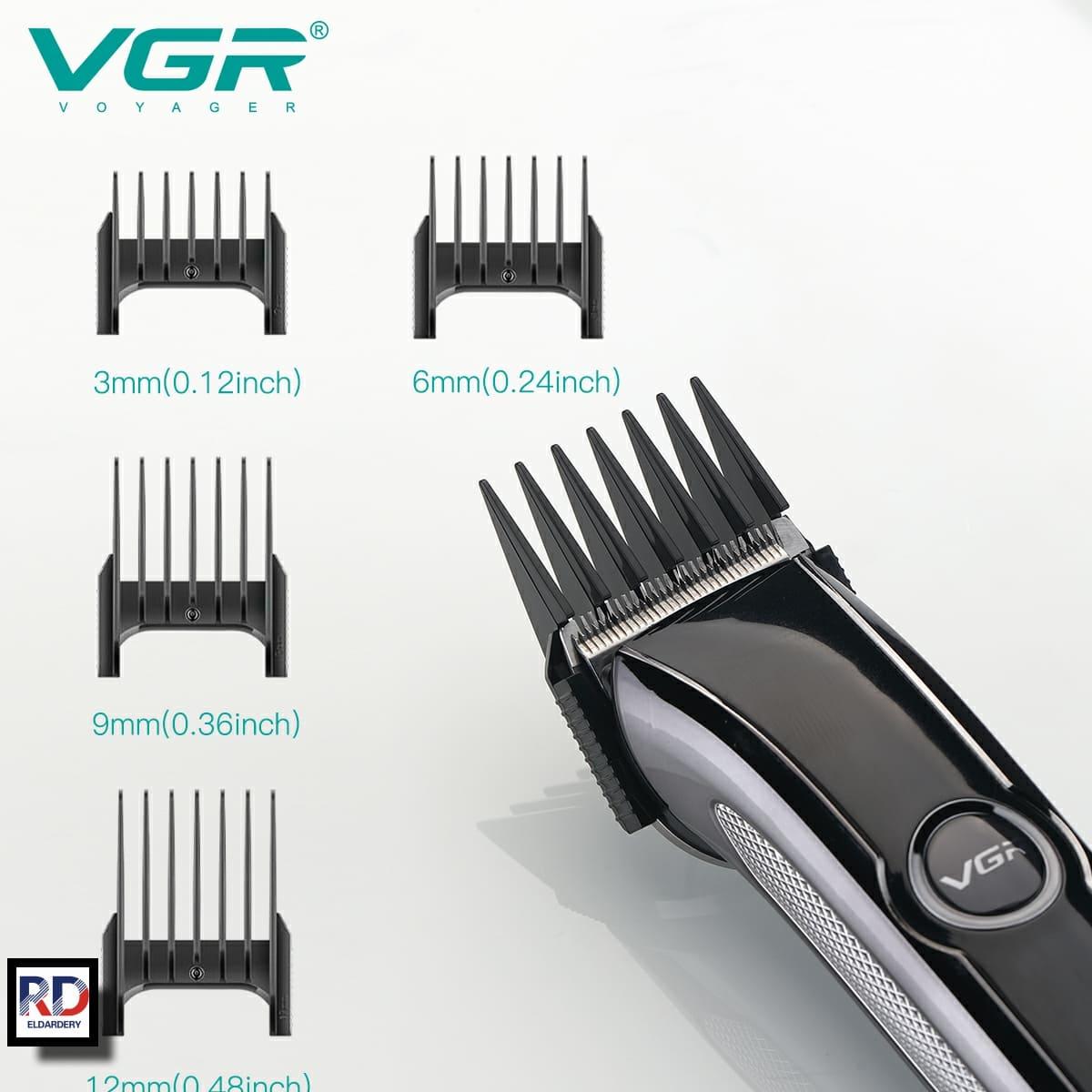 V-288 - Professional Electric Hair Clipper for Men Rechargeable by VGR, Stainless Steel Cutting Head, Metal Housing, Lithium Battery — image 5