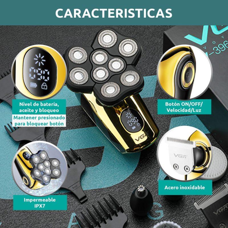 V-396 - Professional Electric Hair Clipper and Refinement Machine for Men Rechargeable - LED Display - Waterproof — image 4