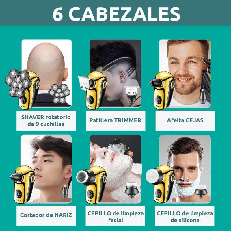 V-396 - Professional Electric Hair Clipper and Refinement Machine for Men Rechargeable - LED Display - Waterproof — image 5