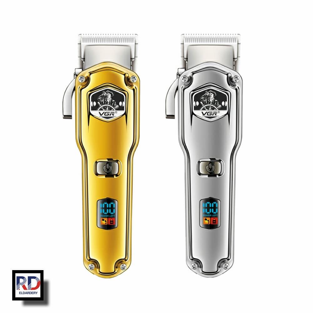 V-693 - Professional Electric Hair Clipper for Men by VGR, Rechargeable, Gold Color, 6 Guide Combs — image 3
