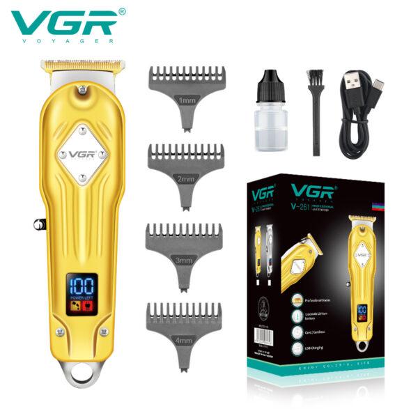 V-261 - Professional Electric Hair Clipper for Men Rechargeable - USB Power Source - 1200 mAh Battery — image 5