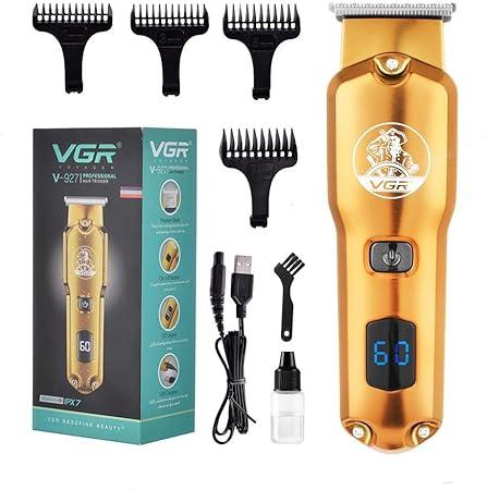 V-927 - Professional Electric Hair Clipper for Men Rechargeable - VGR - Gold — image 3