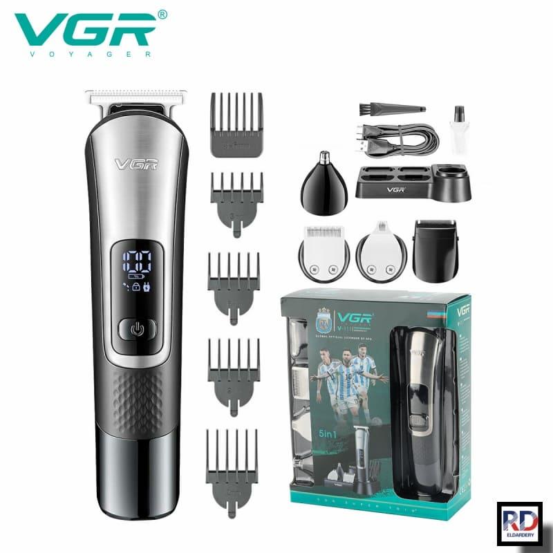 VGR V-111 5 in 1 Electric Hair Clipper for Men - Stainless Steel Blades, Fast USB Charging, Multiple Combs — image 2