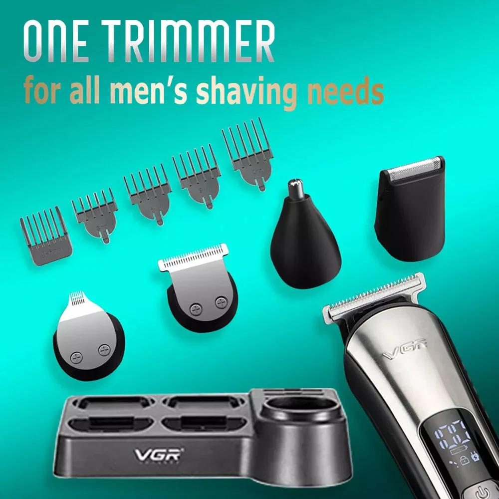 VGR V-111 5 in 1 Electric Hair Clipper for Men - Stainless Steel Blades, Fast USB Charging, Multiple Combs — image 4