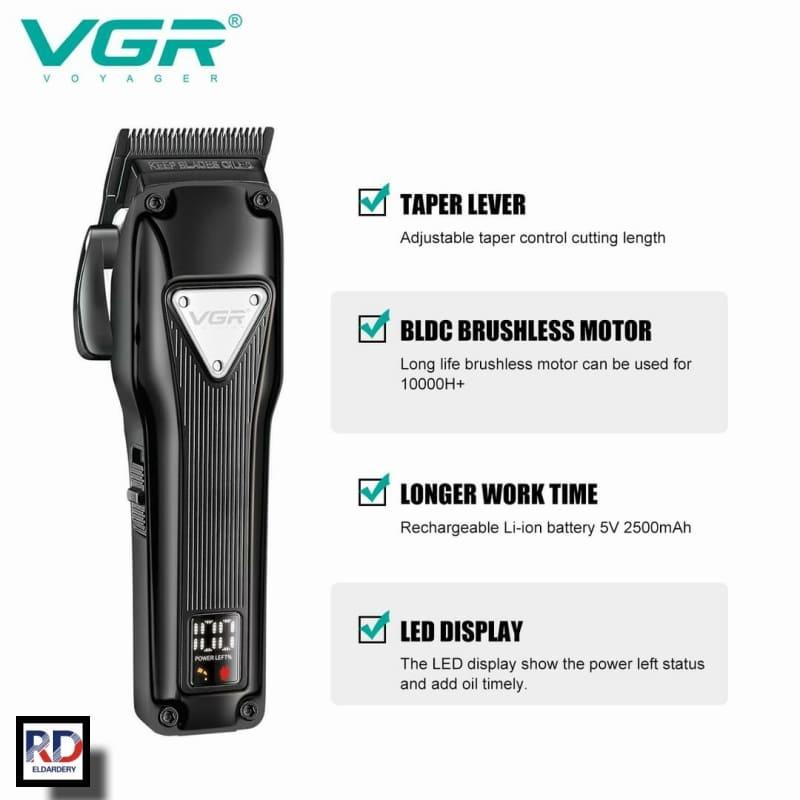 V-137 - Professional Electric Hair Clipper for Men by VGR, Rechargeable, Multi-Settings — image 5