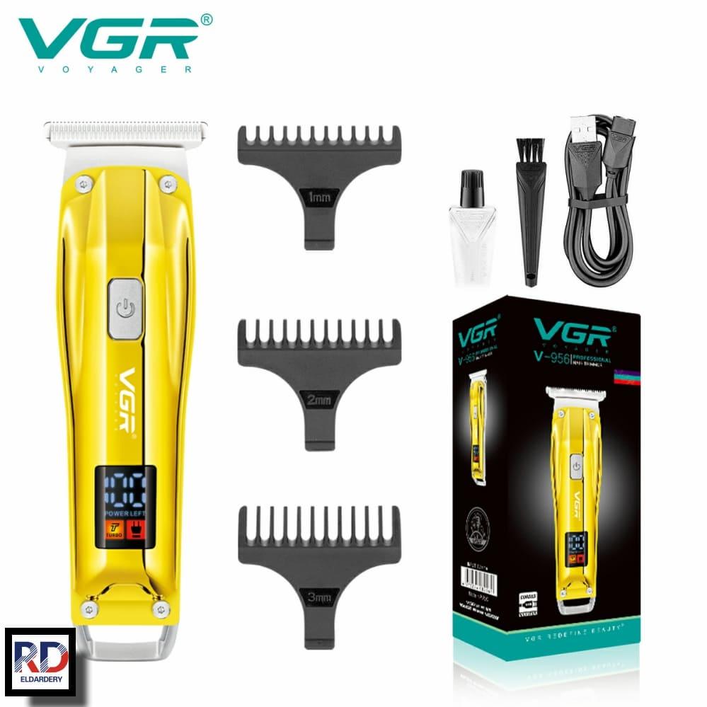 V-956 - Professional Electric Hair Clipper for Men by VGR, LED Display, Rechargeable, Stainless Steel Blades, with 3 Combs, Gold — image 2