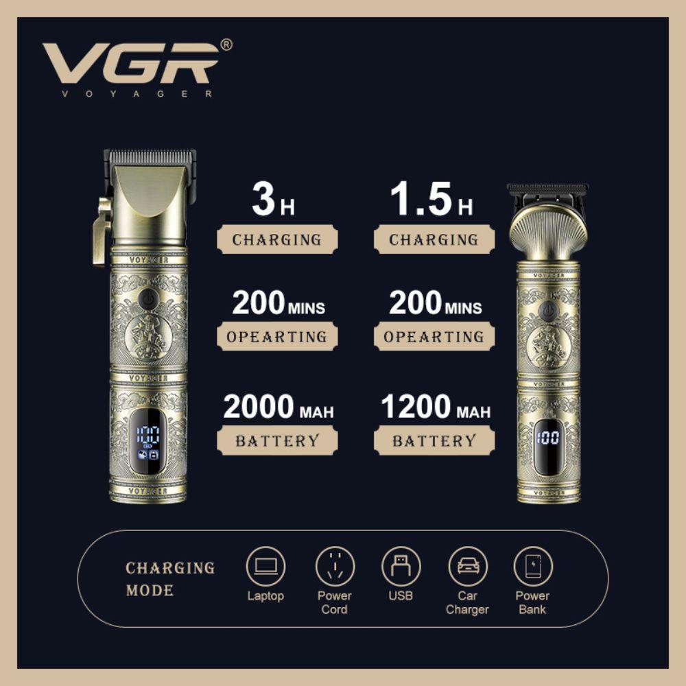 V-670 Professional Electric Hair Clipper for Men – Fast Charging and Comfortable Design — image 3