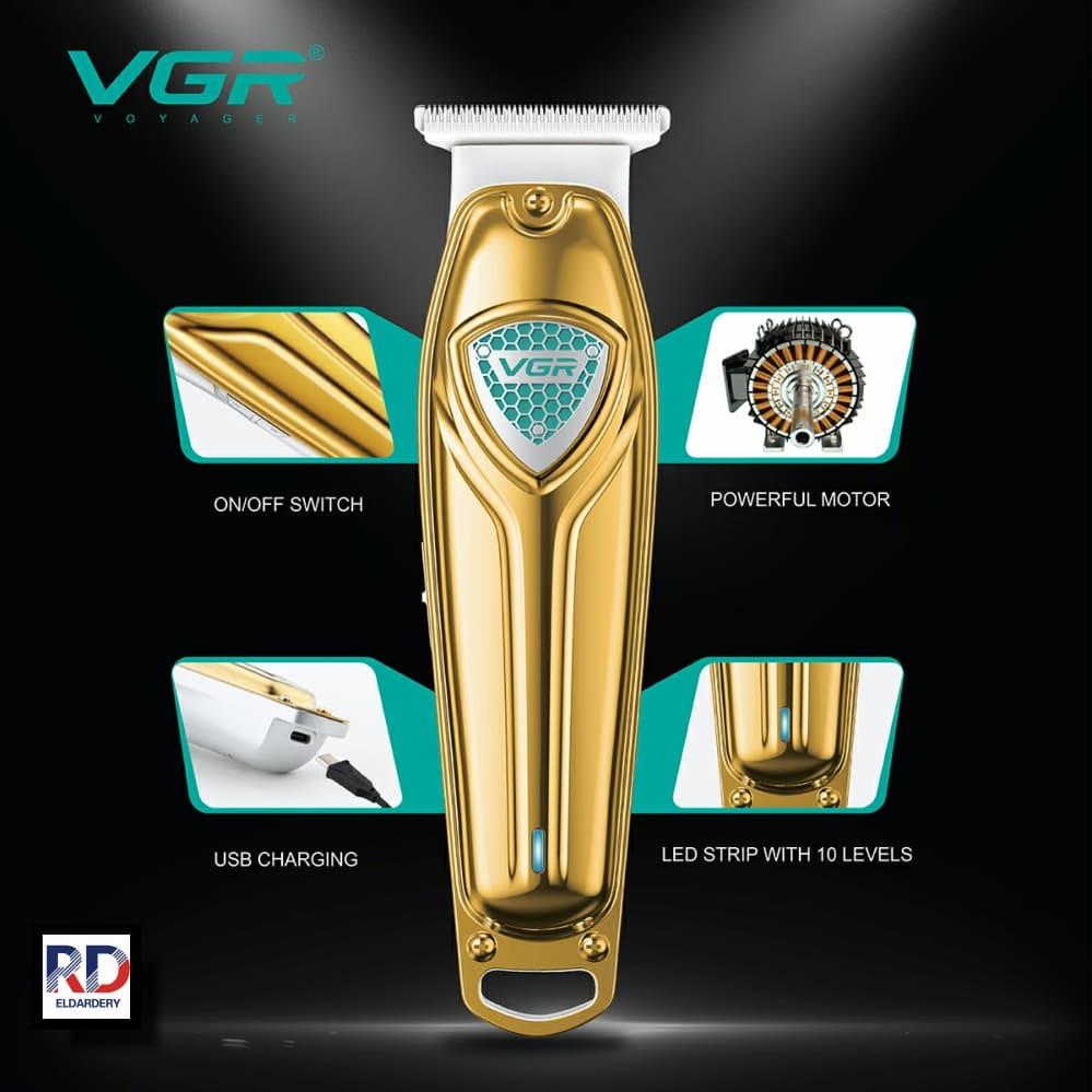 V-911 - Professional Electric Hair Clipper for Men Rechargeable - USB - Stainless Steel — image 2