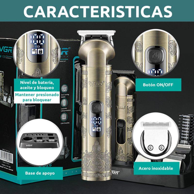 VGR V-109: 6-in-1 Care Set. Metal Design, IPX6 Water Resistance, 180 Minutes of Operation. — image 3