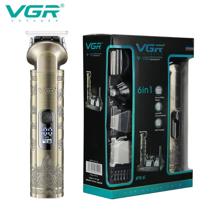 VGR V-109: 6-in-1 Care Set. Metal Design, IPX6 Water Resistance, 180 Minutes of Operation. — image 2