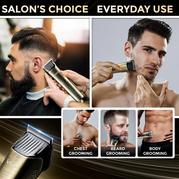 V-669 - Professional Electric Hair Clipper for Men Rechargeable, with Self-Sharpening Blade Technology, 2000 mAh Lithium-Ion Battery, 5 Guide Combs — image 3