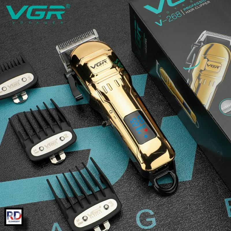 V-268 - Professional Electric Hair Clipper for Men from VGR - Rechargeable, Wireless, Stainless Steel Blades