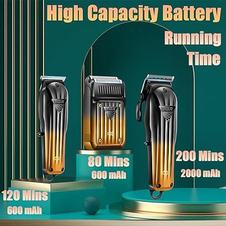 VGR V-644 Professional Electric Hair Clipper for Men - Rechargeable, Multi-Use, Stainless Steel Blades — image 3