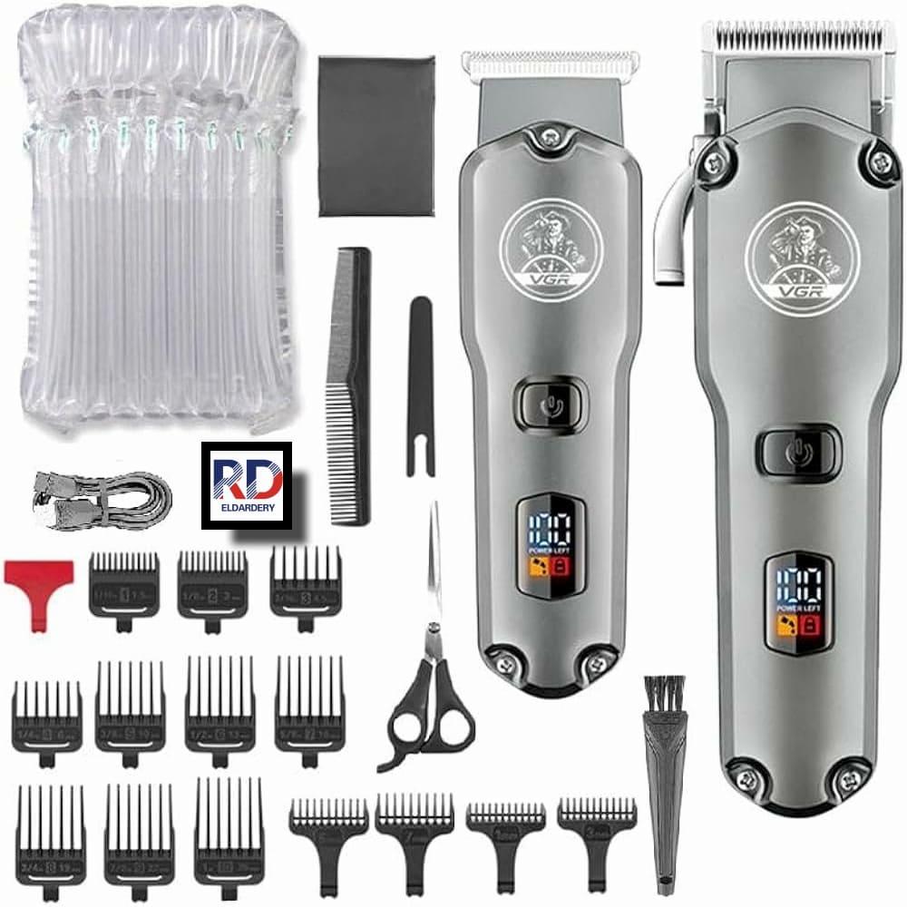 V-675 - Professional Electric Hair Clipper for Men Rechargeable from VGR - 2 Cutting Heads - Reciprocating - 250 Minutes of Use - LED Screen - Metal Frame — image 3