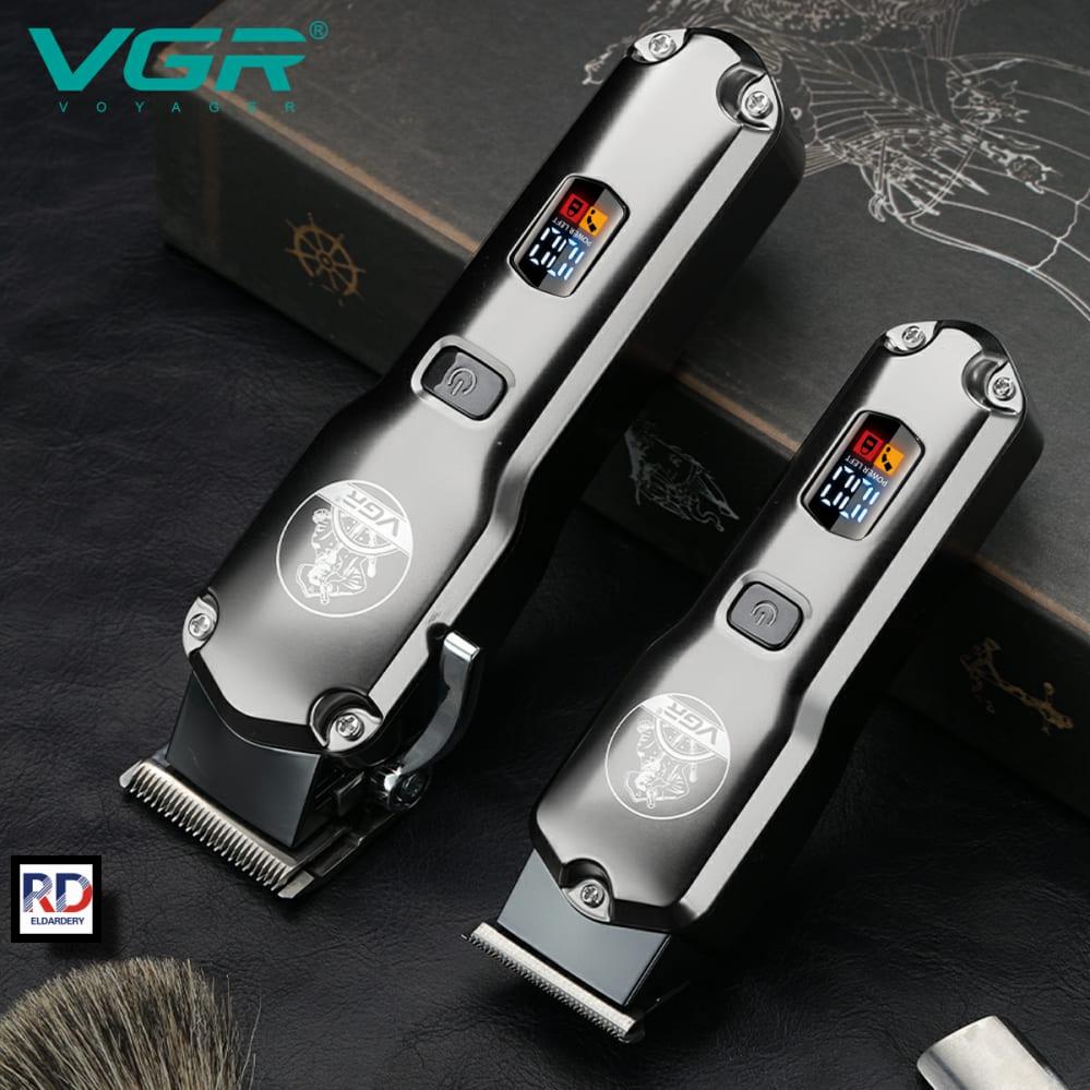 V-675 - Professional Electric Hair Clipper for Men Rechargeable from VGR - 2 Cutting Heads - Reciprocating - 250 Minutes of Use - LED Screen - Metal Frame — image 4