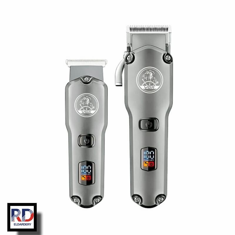 V-675 - Professional Electric Hair Clipper for Men Rechargeable from VGR - 2 Cutting Heads - Reciprocating - 250 Minutes of Use - LED Screen - Metal Frame — image 5