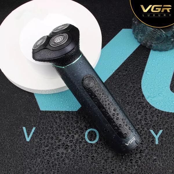 VGR V-310 - Professional Electric Hair Clipper and Smoothing Clipper for Men, Rechargeable, Water Resistant, with Three Rotating Shaving Heads — image 2