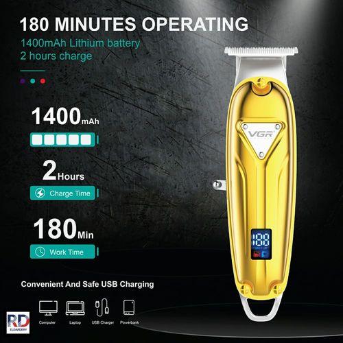 V-062 Professional Electric Hair Clipper for Men - Rechargeable - VGR Brand — image 5