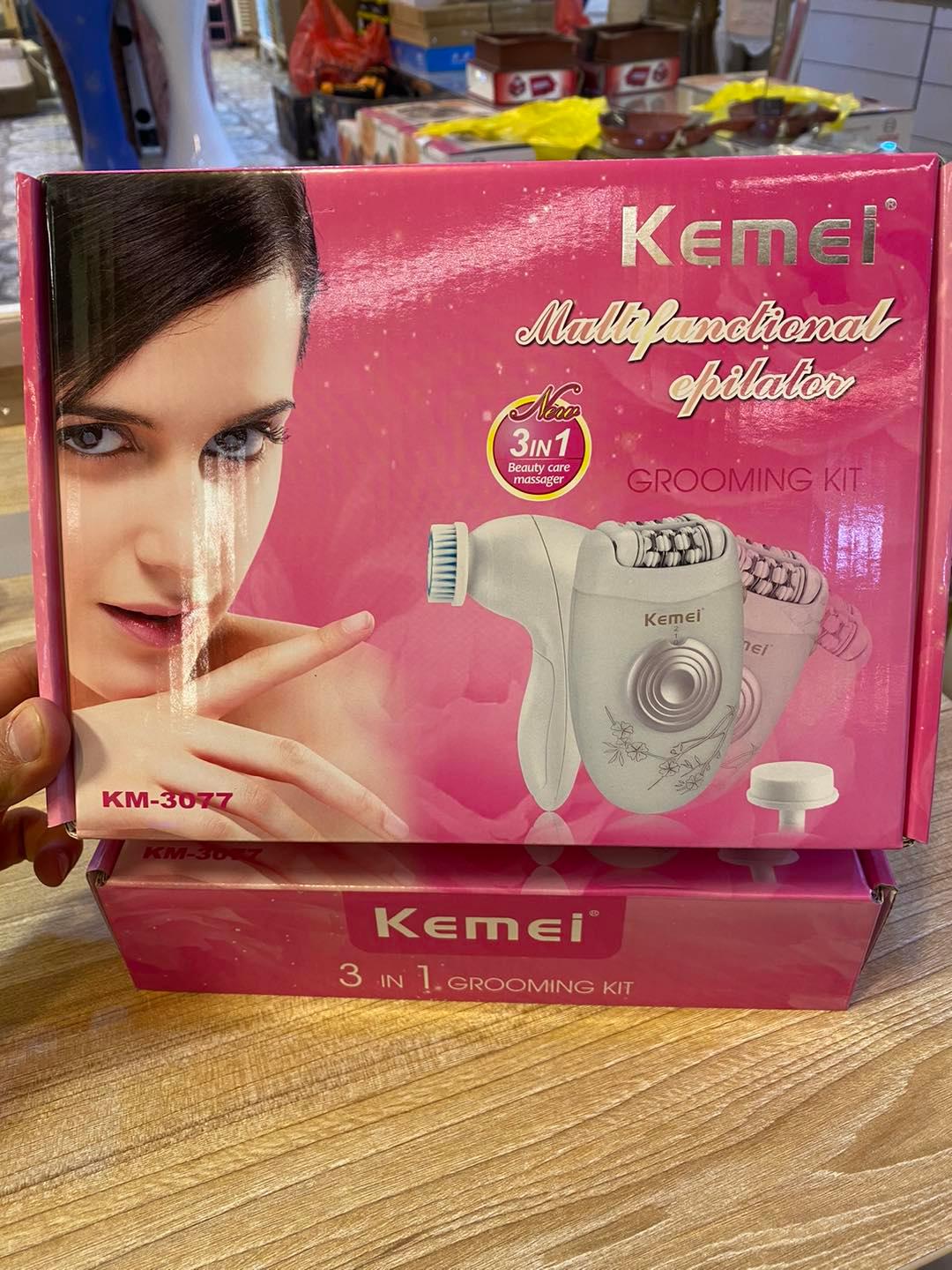 Kemei Km-3077 Electric Hair Clipper for Face and Body Rechargeable for Women - Multi-Use — image 2