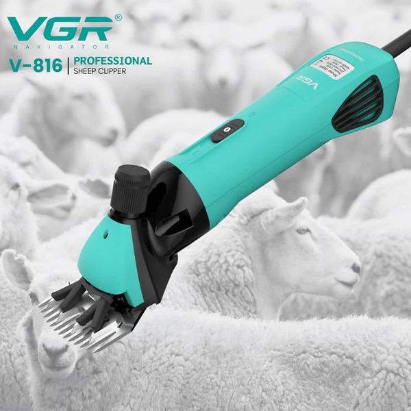  VGR V-816 Professional Sheep and Goat Wool Shearing Clipper - High-Performance Animal Care Tool in Green — image 3